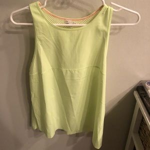 Neon yellow ivivva tank top